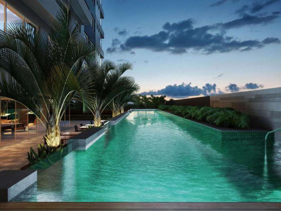Studio moderno em condomínio com infraestrutura de clube CA04