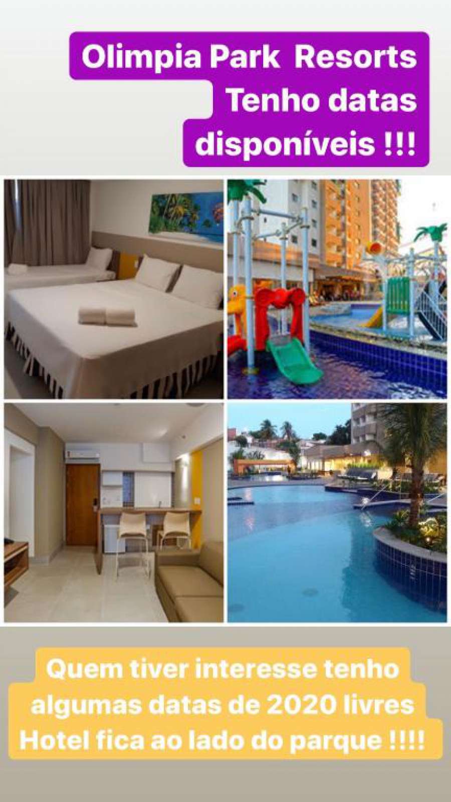 Apartamento em Resort de Olímpia
