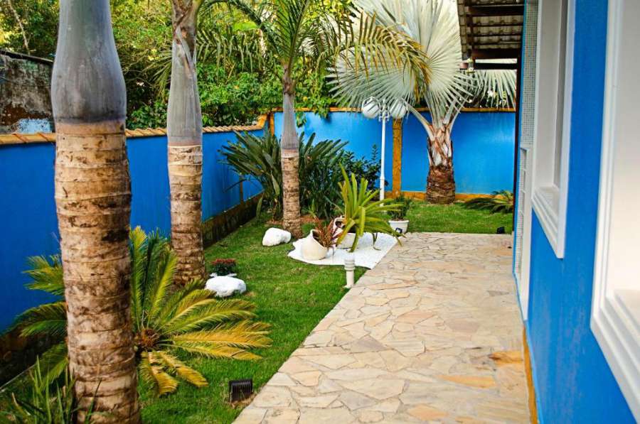 Linda casa azul
