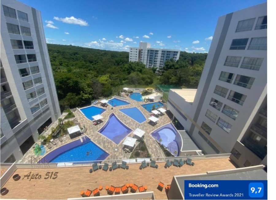 Flat Park Veredas com Vista Piscina e acesso ao Rio Quente!