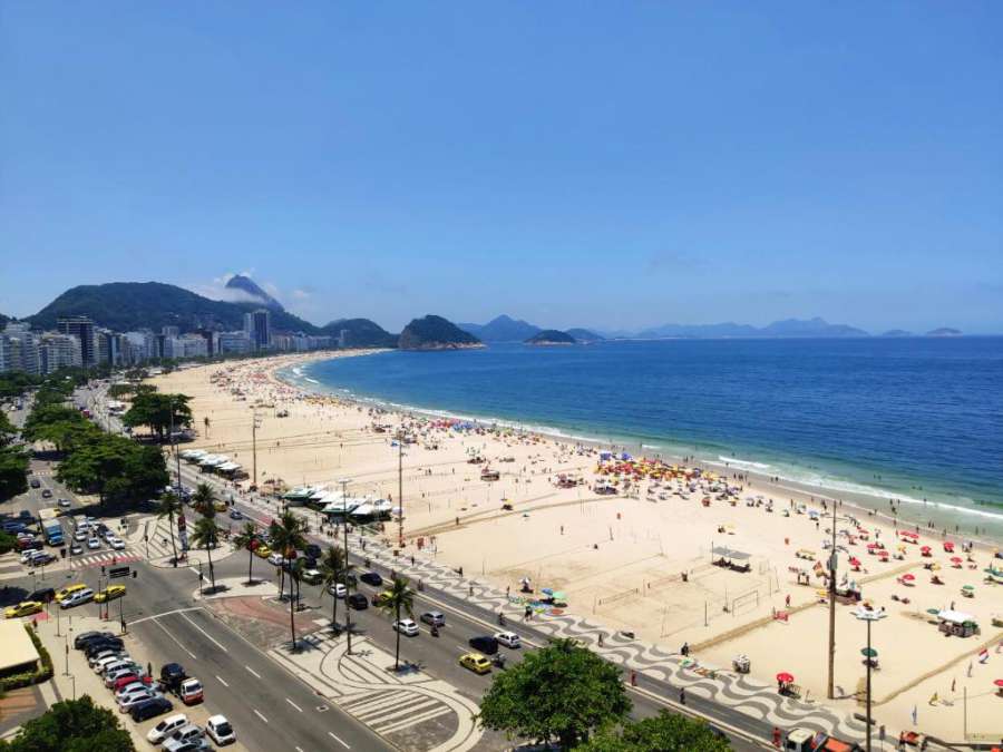 Studio na Praia de Copa Vista Total TC1202