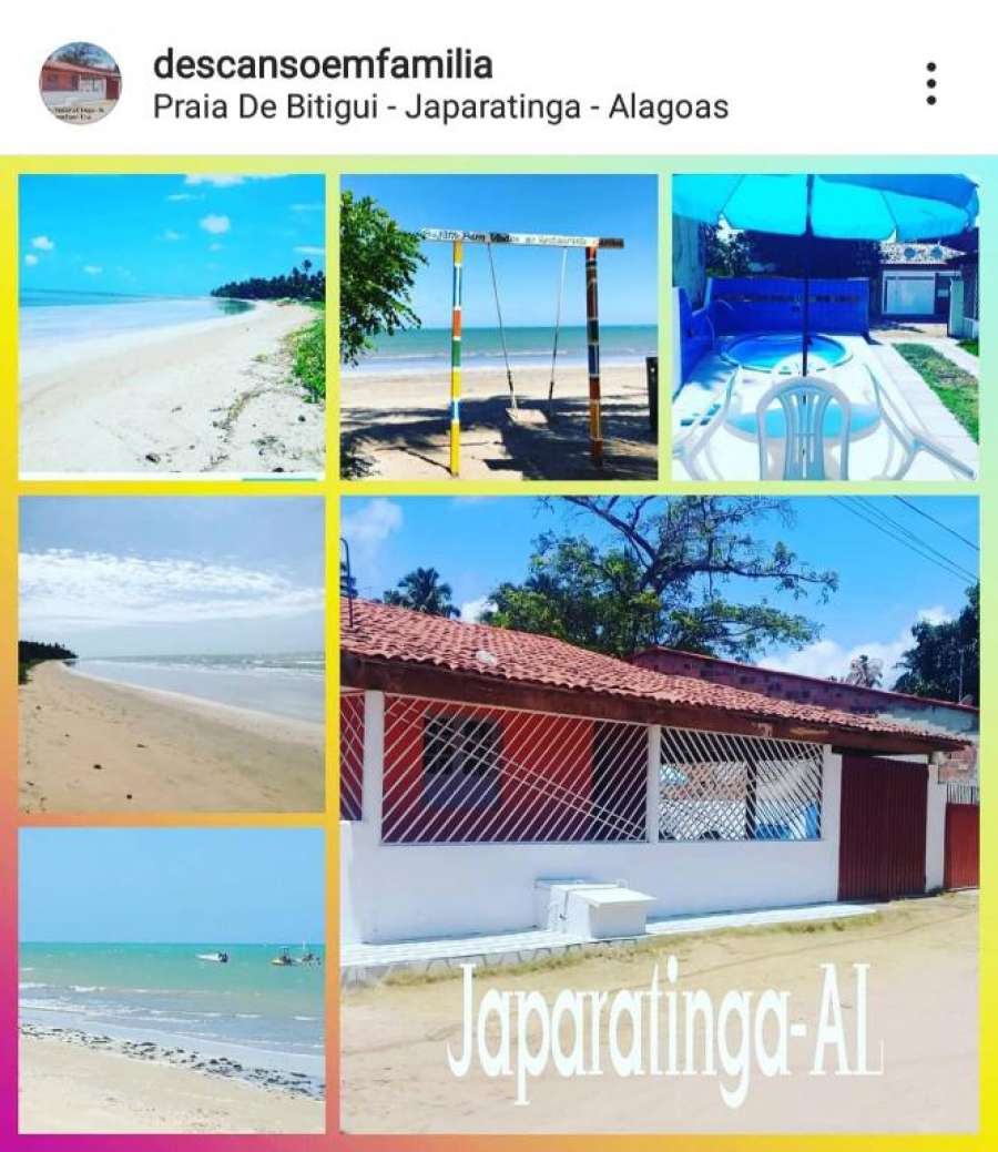 Casa de praia descanso em família