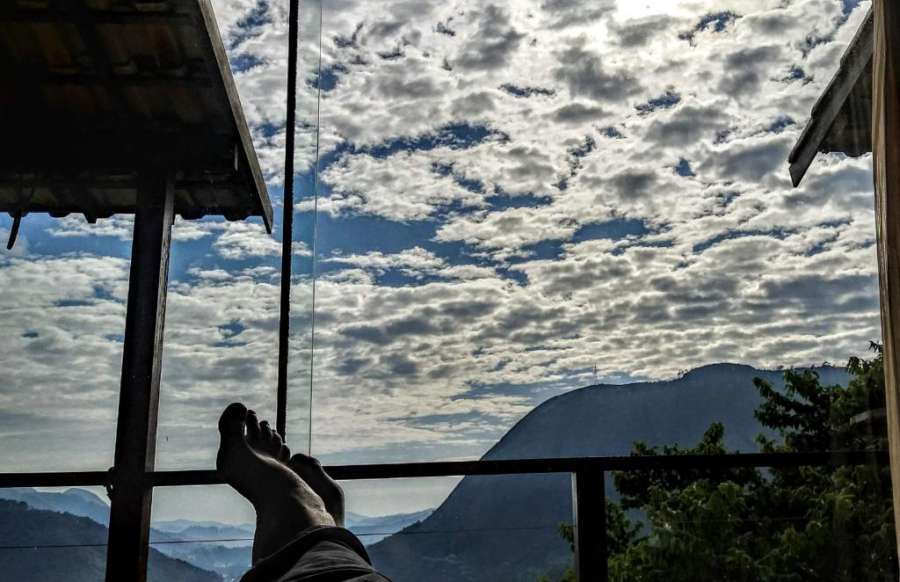 Casa na Montanha lareira Caledônia Nova Friburgo