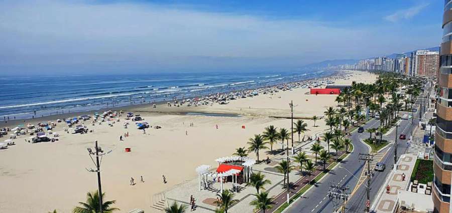 Kitnet completa frente praia
