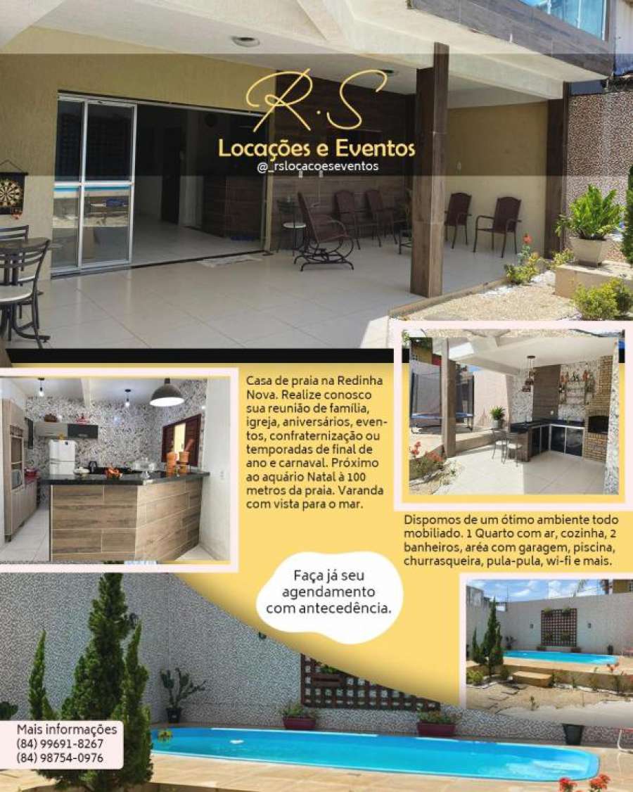 Casa de praia na Redinha Nova RS locações