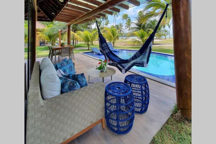 Bangalô à beira mar no Eco Resort Praia dos Carneiros