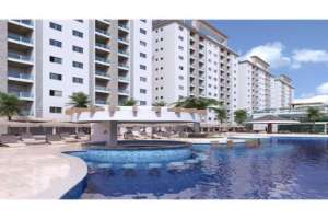 Flat em Resort Park Salinas vista a piscina Foto do Flat em Resort Park Salinas vista a piscina
