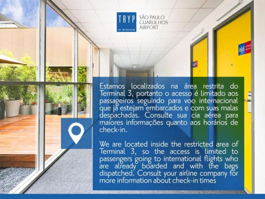 TRYP - Transit Hotel São Paulo Airport - Terminal 3 Foto do TRYP - Transit Hotel São Paulo Airport - Terminal 3